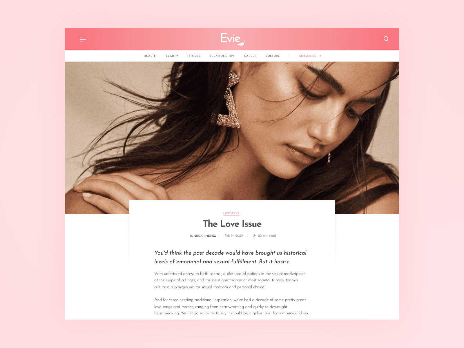 Evie Magazine - project