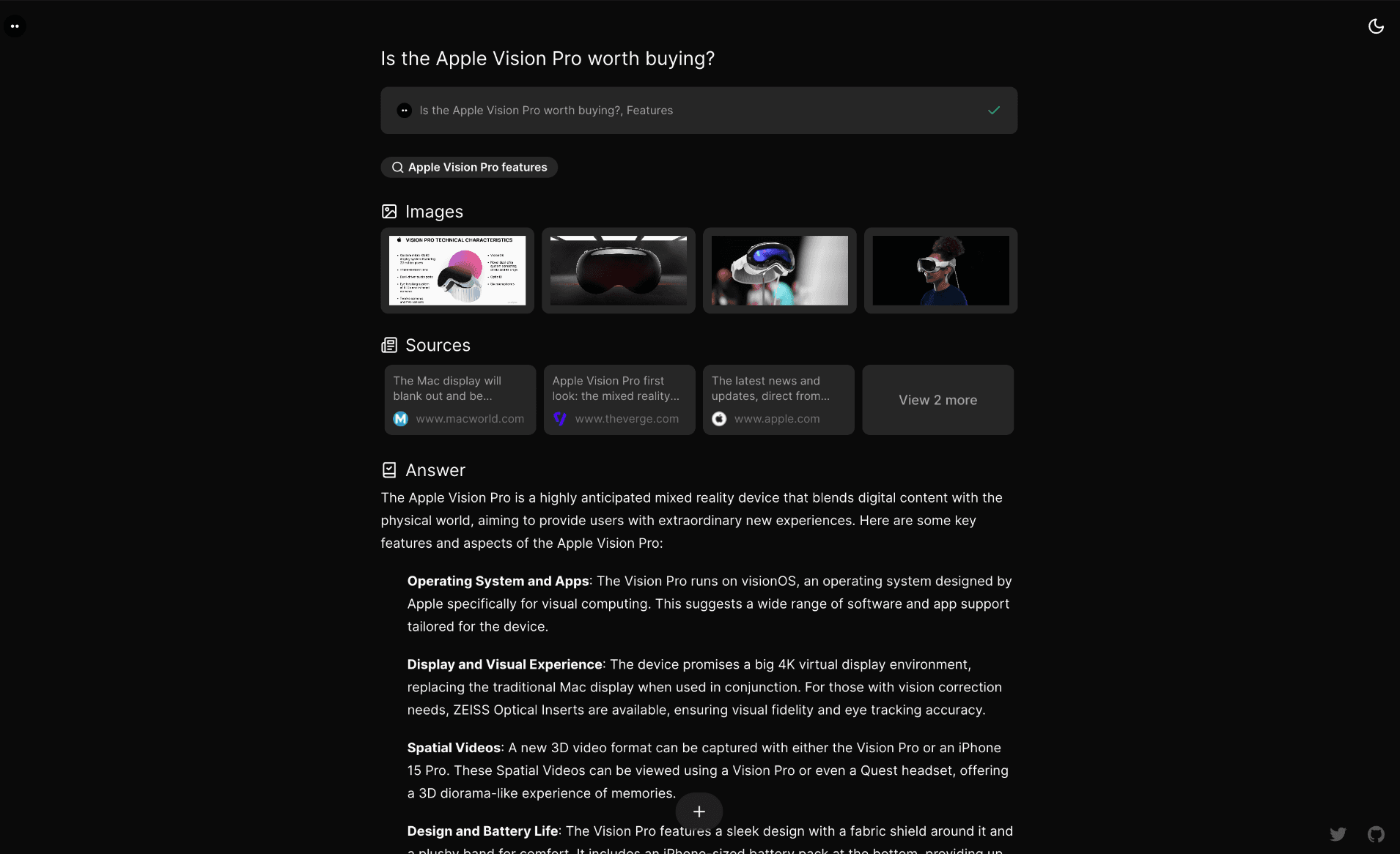 Morphic: AI-powered answer engine thumbnail