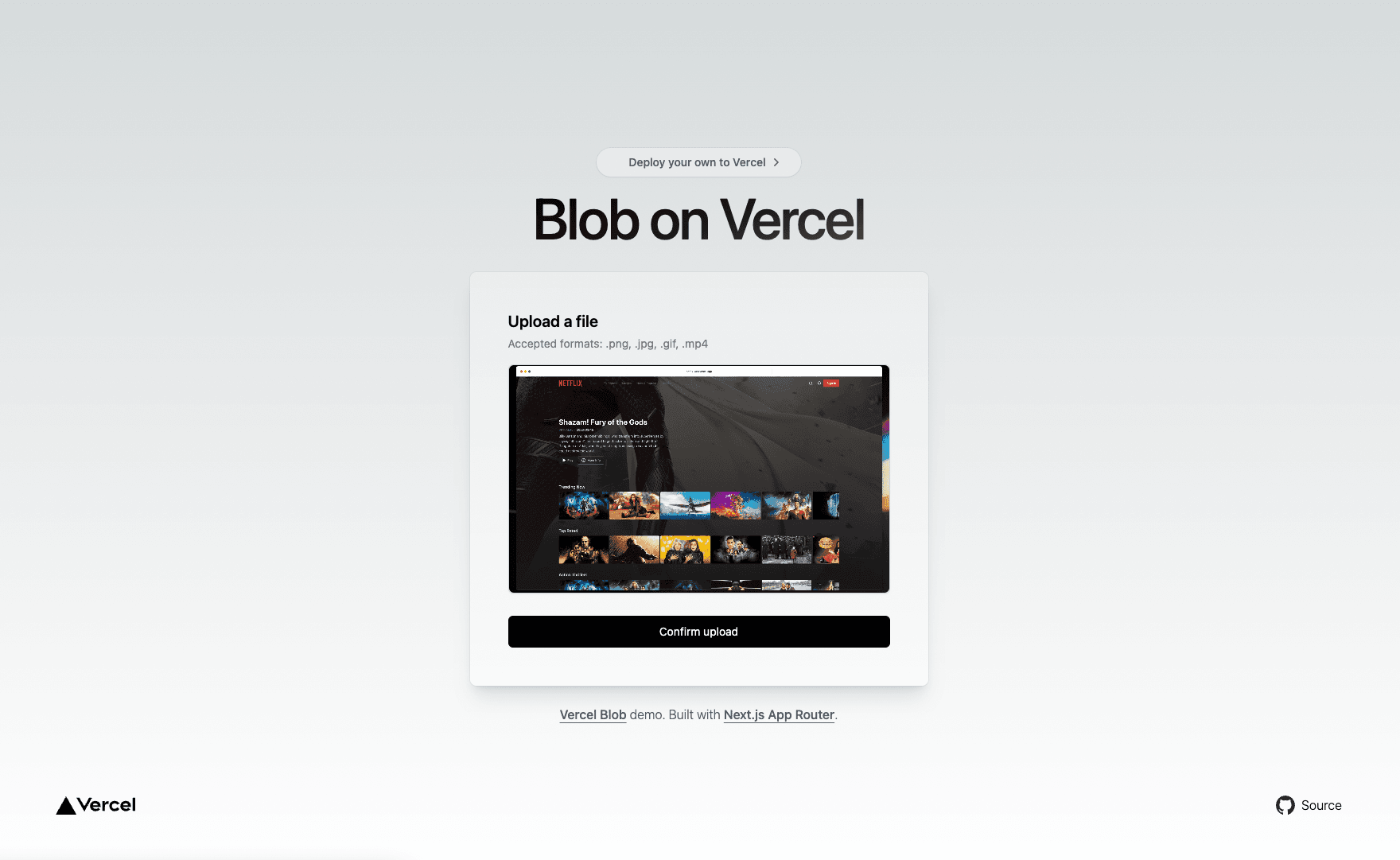 Vercel Blob Next.js Starter thumbnail
