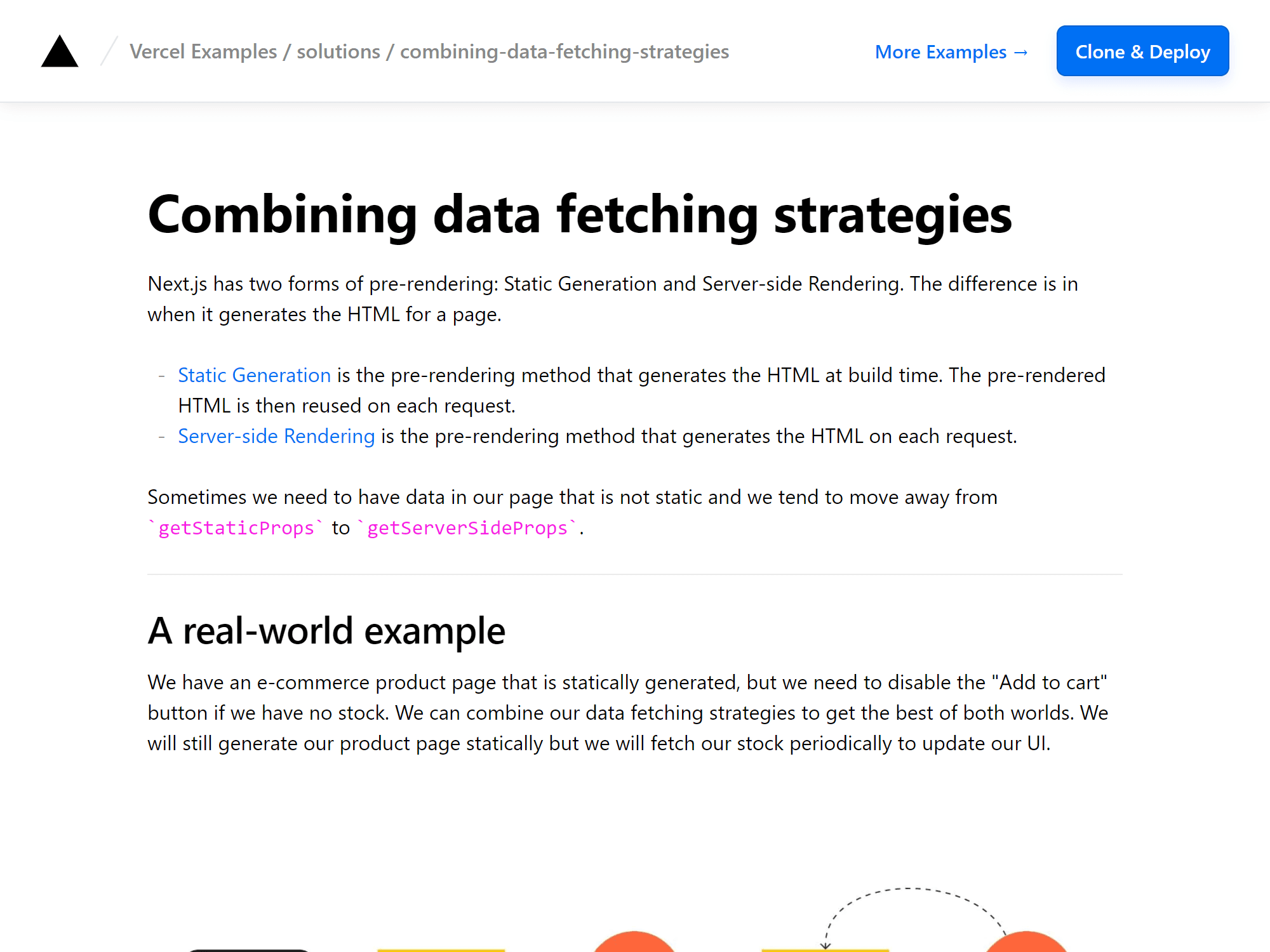Learn how to use different data fetching strategies to avoid switching from static pre-rendering.